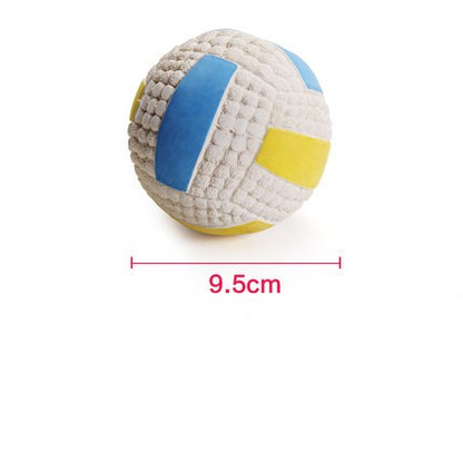 TUGME Rugby Tennis Dog Bite Sounding Ball Pet Toy