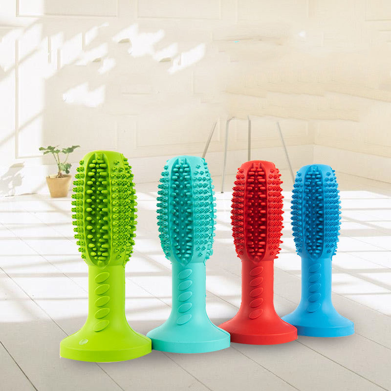 TUGME The New Dog Toothbrush, Dog Molar Teeth Cleaning Stick, Leaking Food Device, Bite Resistant Dog Toy