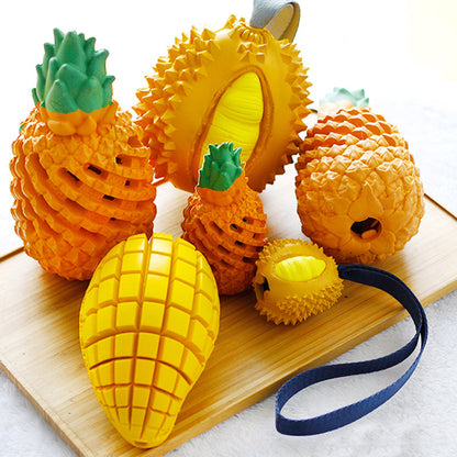 TUGME Funny Fruits Shape Dog Toy Pet Teeth Clean Molar Teeth Chew Bite Pet Toys Pets Products Gift