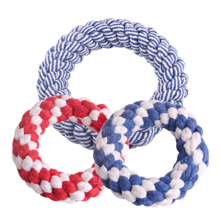TUGME Dog Toy Cotton Rope Toy Teeth Teeth Bite Molar Teeth Bite Toy Cotton Rope Ball