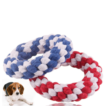 TUGME Dog Toy Cotton Rope Toy Teeth Teeth Bite Molar Teeth Bite Toy Cotton Rope Ball
