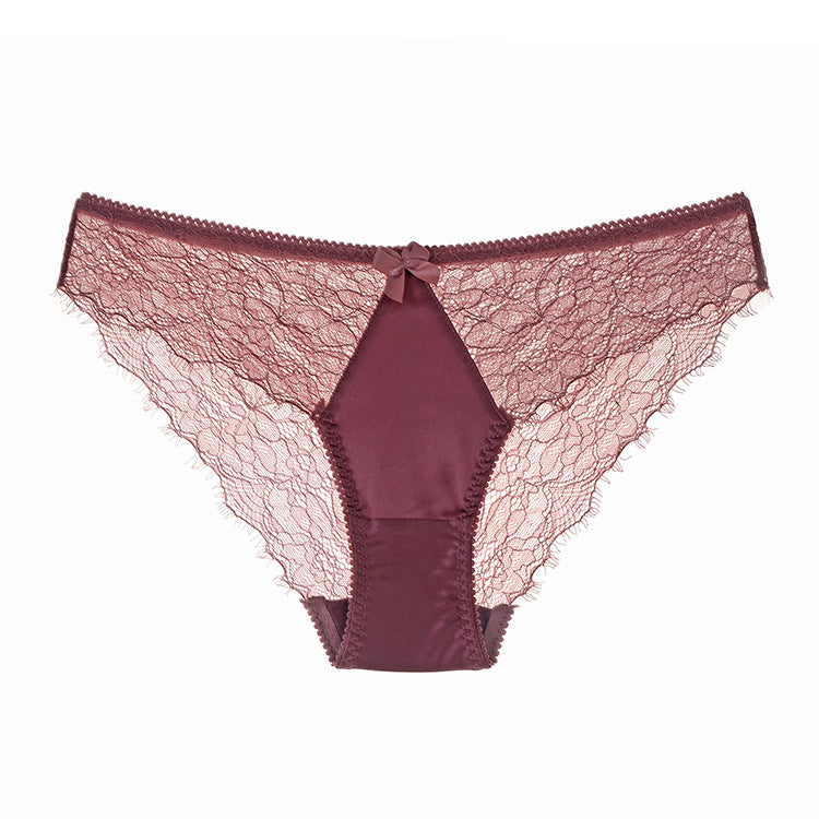 Full Lace Satin Soft Women's Briefs