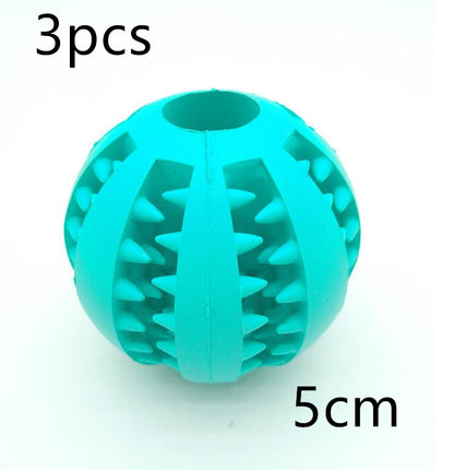 TUGME Pet Slow Feeder Dog Toy Cute Funny Rubber Dog Ball Toy