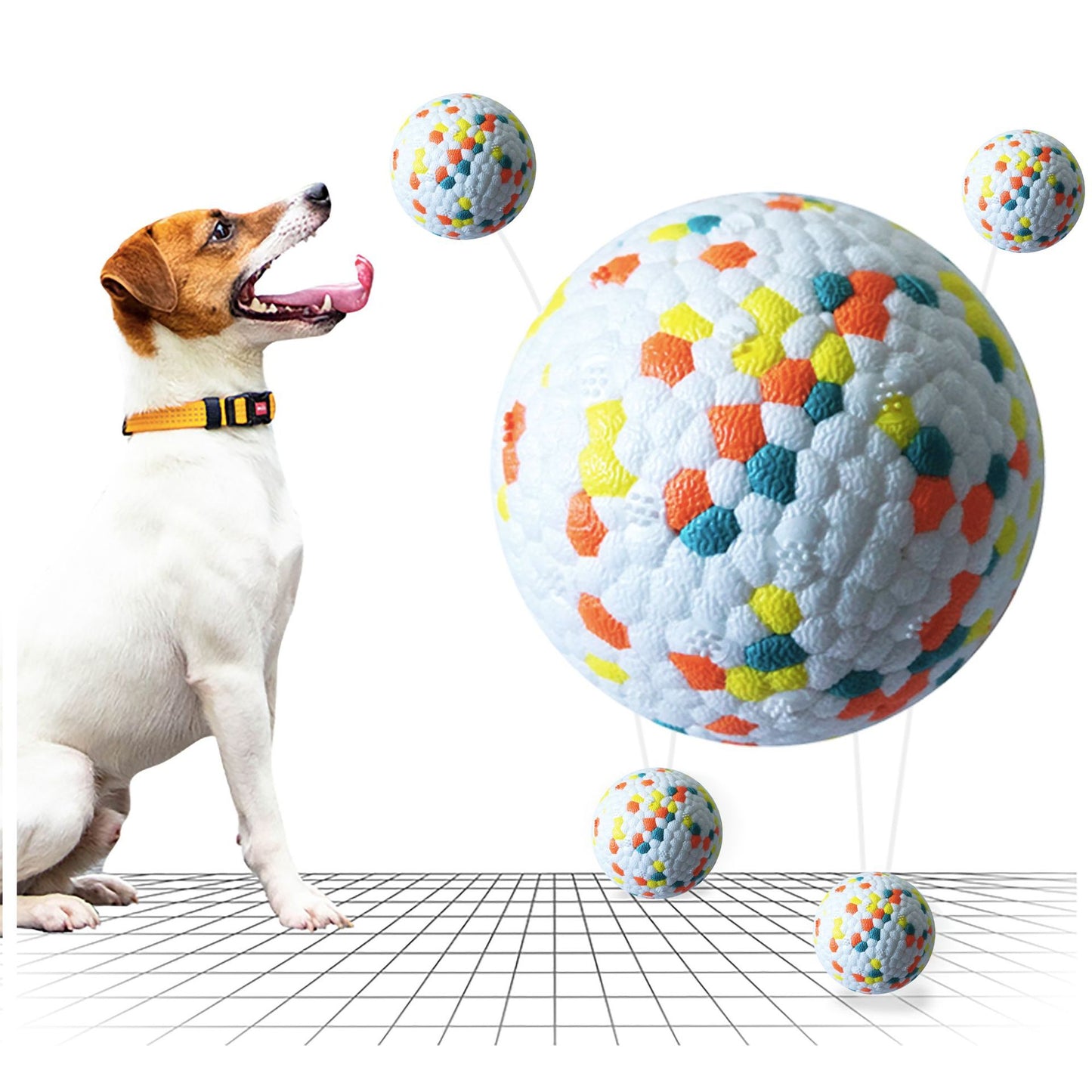 TUGME Dog Toy Molar Ball Etpu Pet Toy Ball Interactive Training Pet Ball