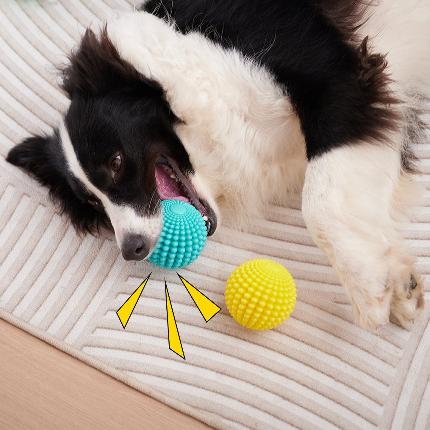 TUGME Sugar Squeaky Dog Toys Aggressive Chew Large Medium Dogs  Unbreakable Tough