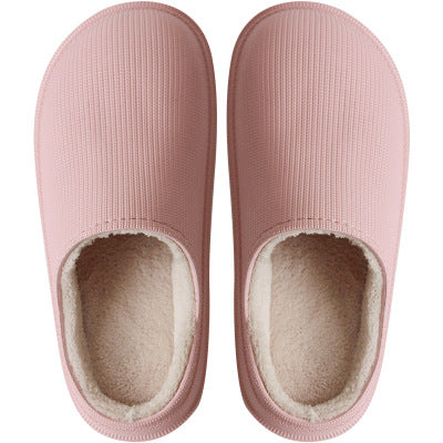 Women's platform outdoor cotton slippers