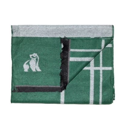 Green Check Bamboo Scarf