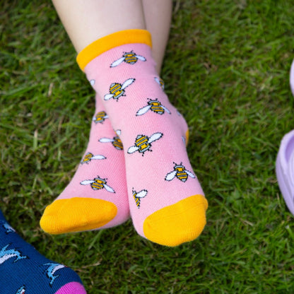 Bumblebee Matching Bamboo Socks (Adult & Child)