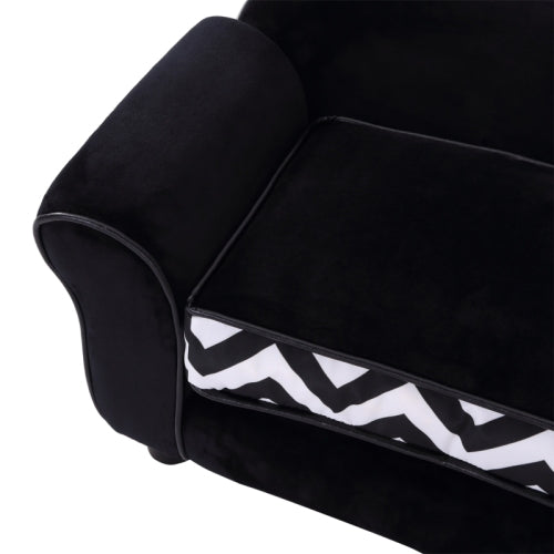 PawHut Dog Sofa Bed For XS-Sized Dogs, Cat Sofa With Soft Cushion, Pet Chair Lounge With Washable Cover, Removable Legs, Wooden Frame
