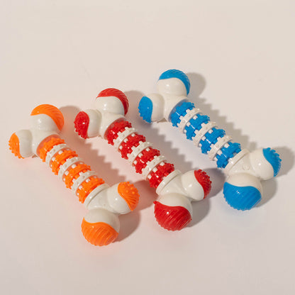 TUGME Interactive Dog Toy For Small Breeds Bone Shaped Puppy Chew Toys For Teething