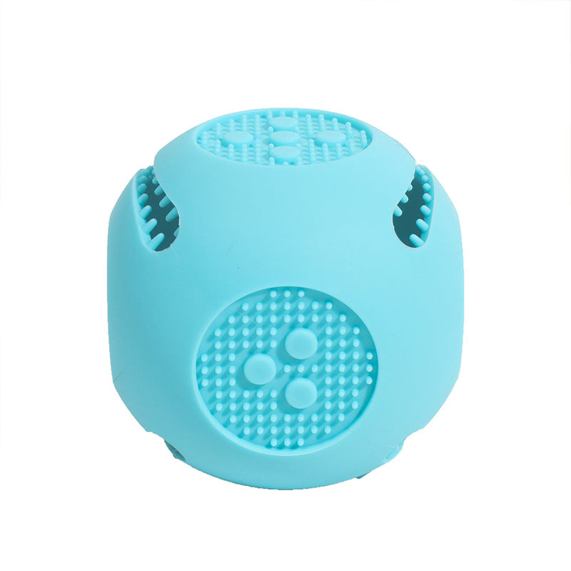 TUGME Pet Dog Toy Ball Cat Toy Outdoor Bite-resistant Puzzle Anti-choking Molar Cleaning Food-grade Silicone Leaking Food Ball