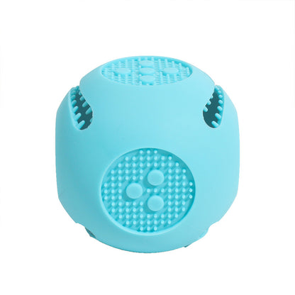TUGME Pet Dog Toy Ball Cat Toy Outdoor Bite-resistant Puzzle Anti-choking Molar Cleaning Food-grade Silicone Leaking Food Ball