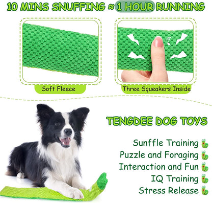 TUGME Squeak Dog Toys Stress Release Game For Boredom Dog Puzzle Toy IQ Training Snuffle Toys Foraging Instinct Training Suitable For Small Medium And Large Dogs