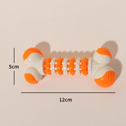 TUGME Interactive Dog Toy For Small Breeds Bone Shaped Puppy Chew Toys For Teething