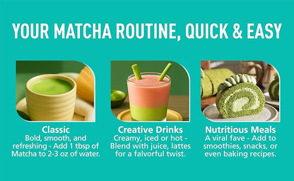 Only Self Pickup--Ceremonial Grade Organic Matcha Green Tea Powder,Premium First Harvest Unsweetened,1 0 0 Pure Matcha ForLattes,Smoothies,and Baking 60g 2.1oz