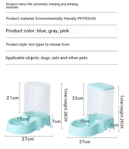 Large Capacity Dog Bowl 38L Combination Grain Bucket Pet Supplies