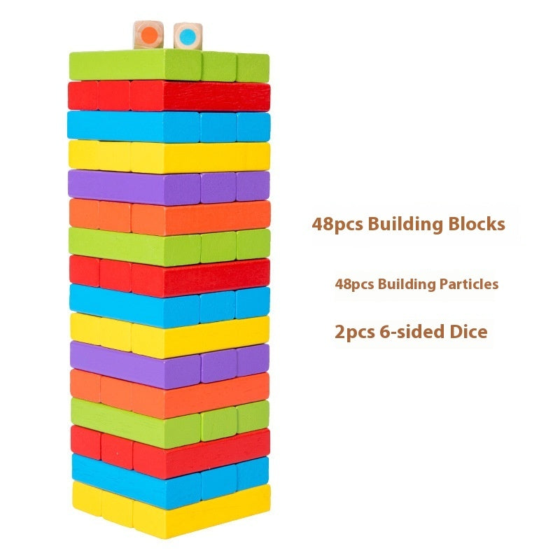 Parent-child stacking building block toys