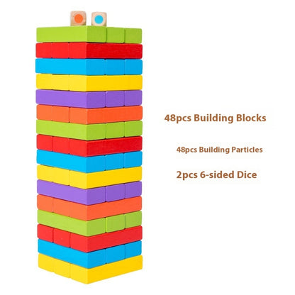 Parent-child stacking building block toys