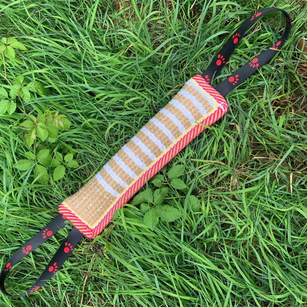 TUGME 30cm Molar Coarse Hemp Biting Stick, Bite-resistant Training Dog Stick, Dog Biting Stick, Dog Playing
