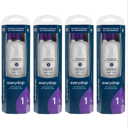 Genuine EveryDrop EDR1RXD1 Refrigerator water filter 1, Replacement for whirlpool Maytag Amana – 1 to 4 Pack
