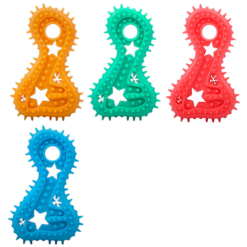 TUGME Pet Toys For Small Dogs Rubber Resistance To Bite Dog Toy Teeth Cleaning Chew Training Toys Pet Supplies Puppy Dogs