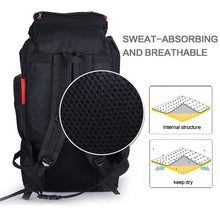 80L Extra Large Hiking Camping Backpack Rucksack Waterproof Travel Luggage Bag Blue