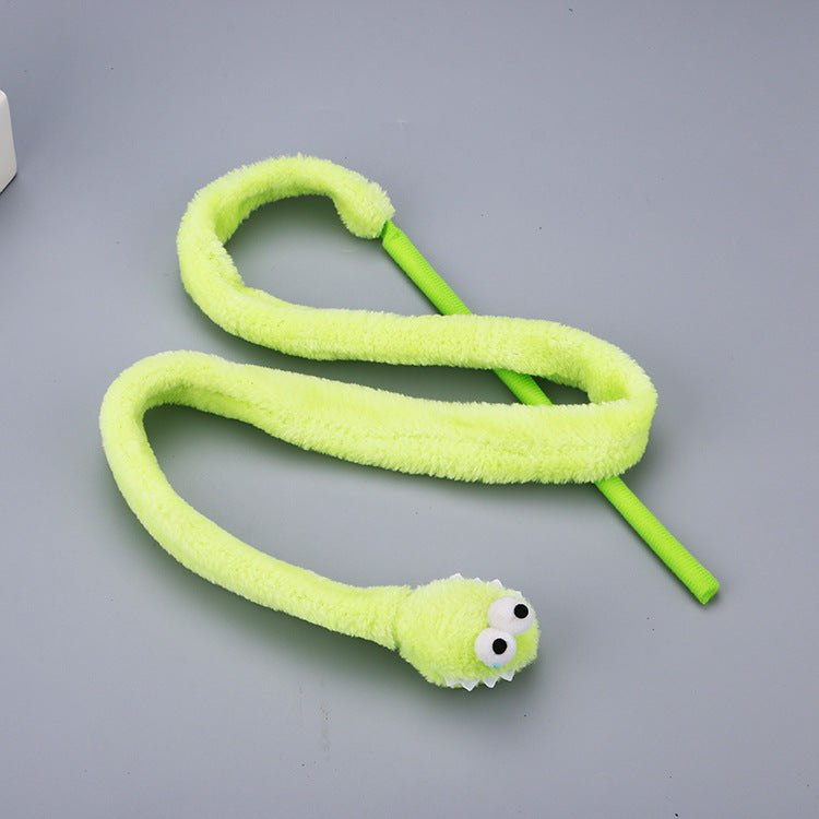 TUGME Pet cat toy cartoon snake funny cat rod cat interactive toy funny cat rod