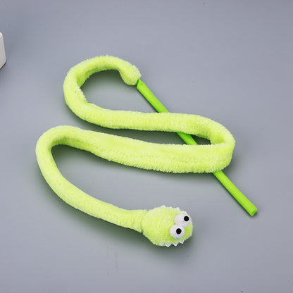 TUGME Pet cat toy cartoon snake funny cat rod cat interactive toy funny cat rod