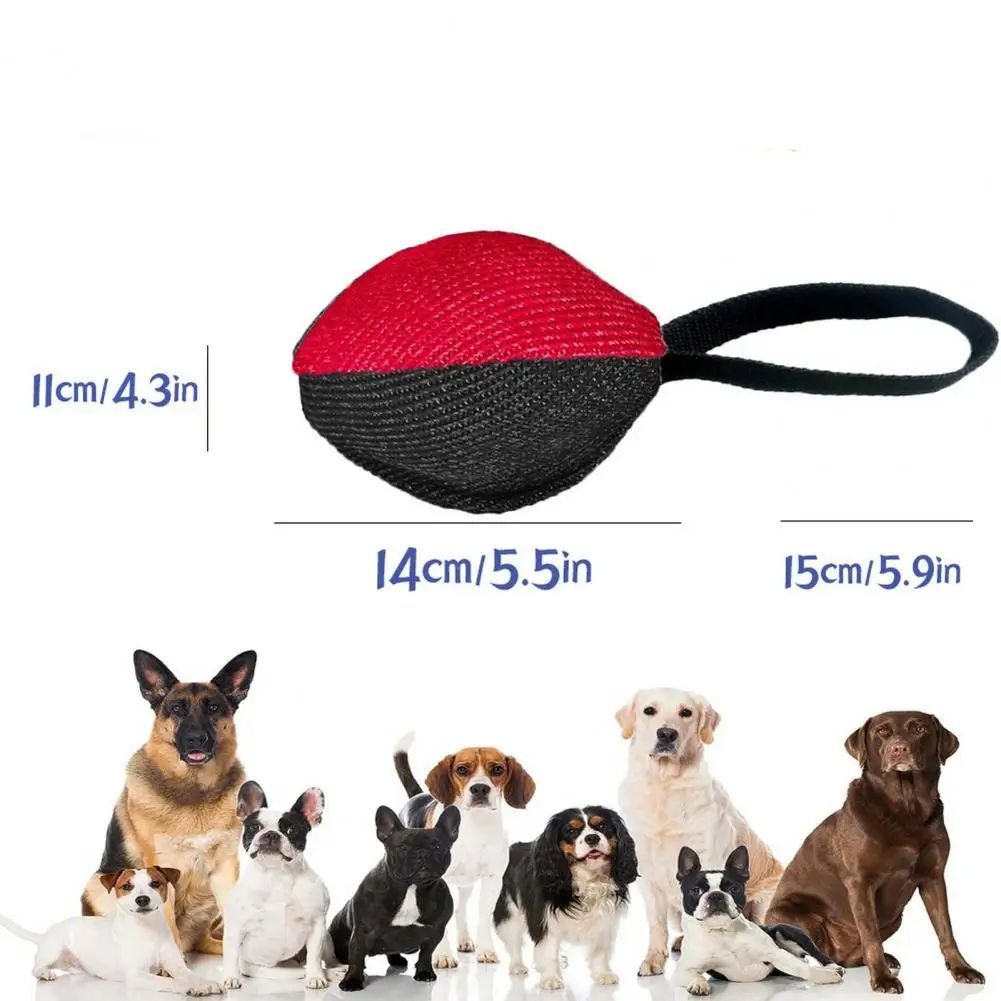 TUGME Linen Tug Toy With Pull Tab Durable Interactive Dog Training Tool For Prey Drive Retrieval Agility Development