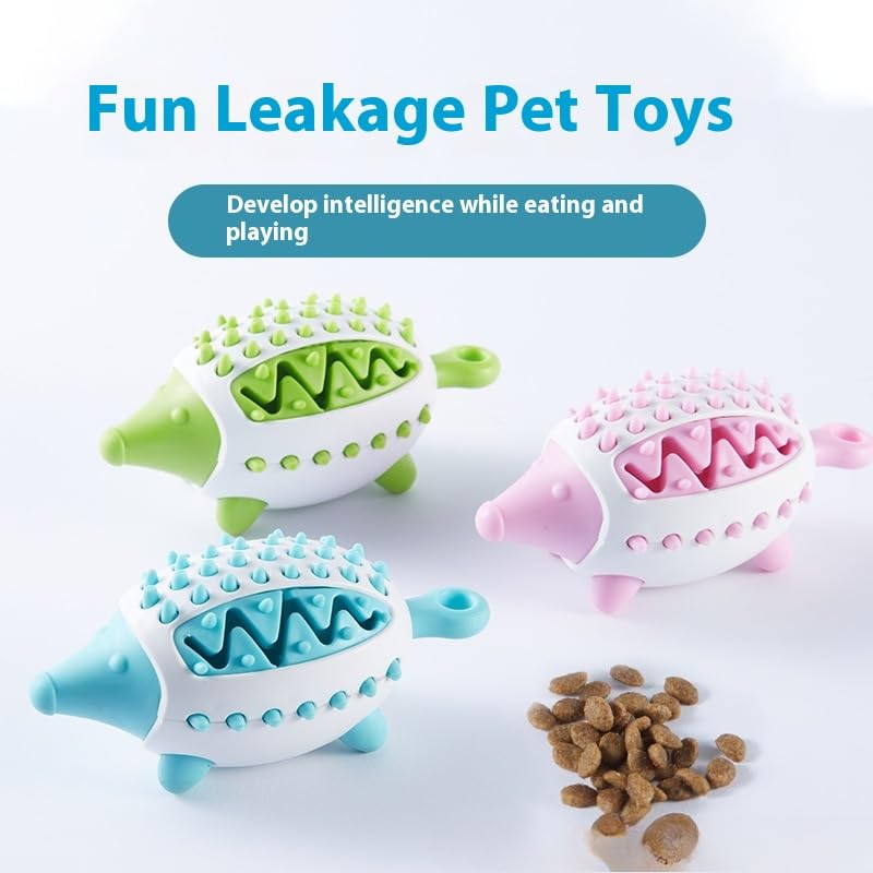 TUGME Dog Treat Interactive Chew Toy For Puppies Food-Leaking Design Teeth Grinding Cleaning Engaging Plaything For Dogs Encourages Healthy Eating And Weight Control