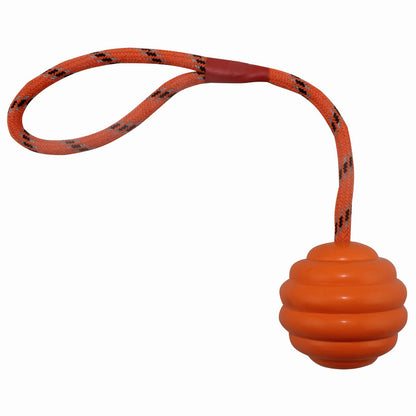 TUGME Ball Multi-color Optional Rubber Bite-resistant Molar Clean Tooth Rope Knot Interactive Training Pet Toy