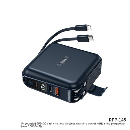 Unbounded Magnetic Power Bank With Plug