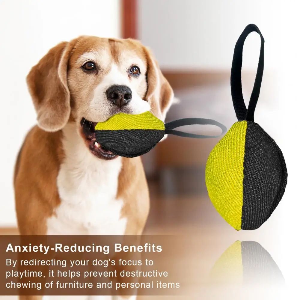 TUGME Linen Tug Toy With Pull Tab Durable Interactive Dog Training Tool For Prey Drive Retrieval Agility Development