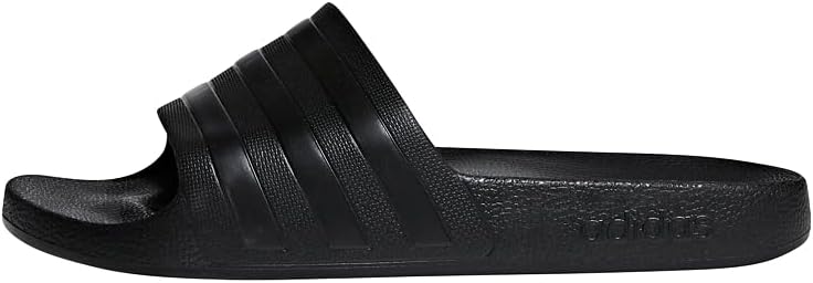 adidas Unisex Adilette Aqua Slides, Core Black/Core Black/Core Black, 8 UK