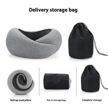Soft Memory Foam Travel Neck Pillow U Shape Adjustable Support Comfortably Sleeping On Plane Car Office Noon Break