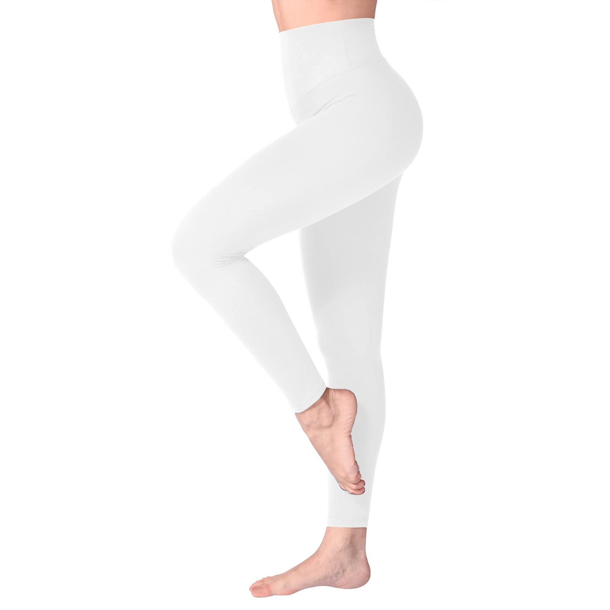 SINOPHANT High Waisted Leggings for Women, Buttery Soft Elastic Opaque Tummy Control Leggings,Plus Size Workout Gym Yoga Stretchy Pants
