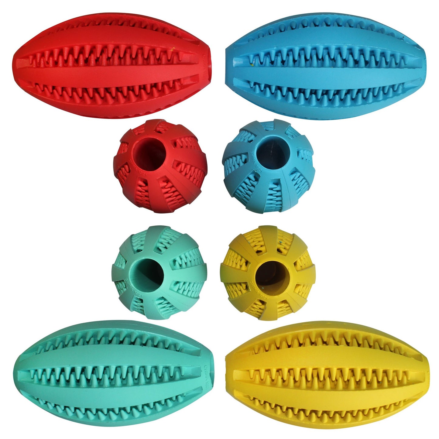 TUGME Rubber Food Ball Bite Resistant Dog Toy Mint Flavor Watermelon Tooth Ball Molar Toy