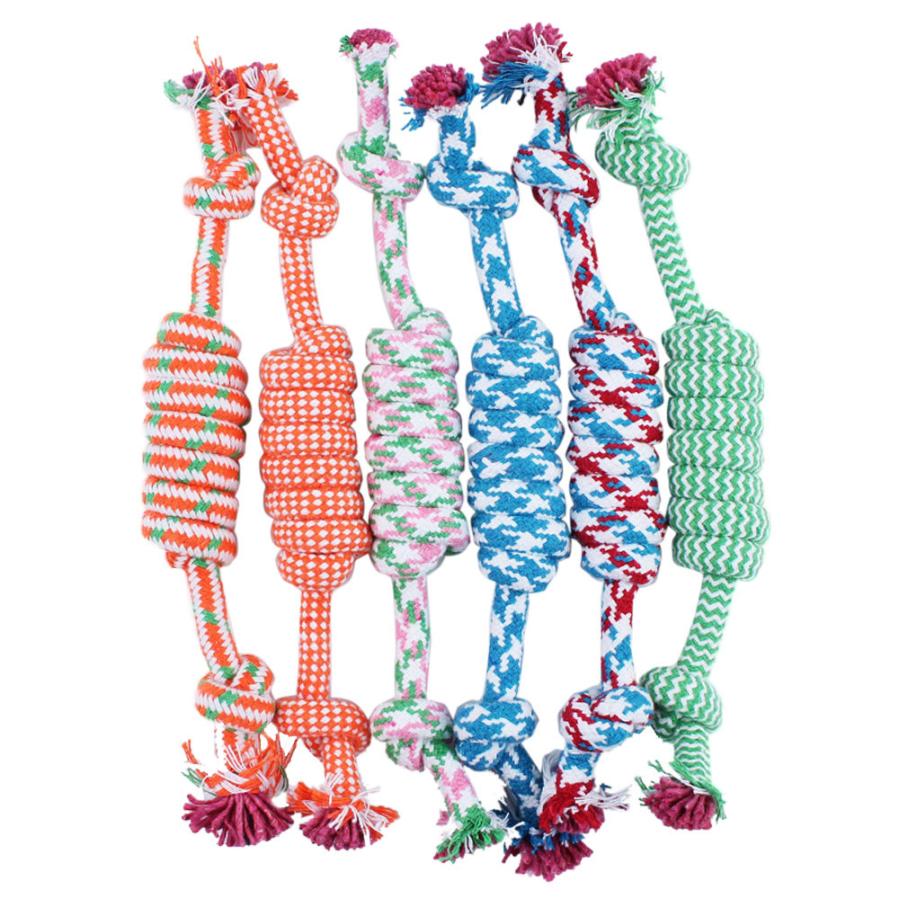 Pet cotton rope toy molar bite rope