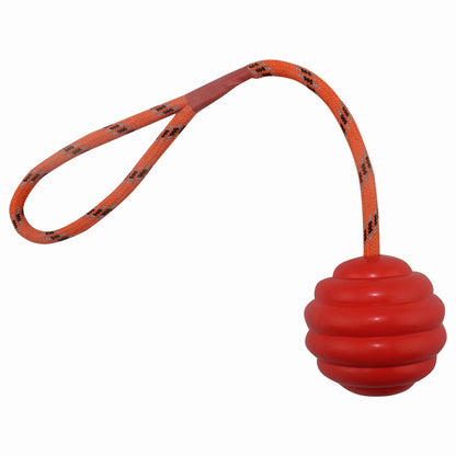 TUGME Ball Multi-color Optional Rubber Bite-resistant Molar Clean Tooth Rope Knot Interactive Training Pet Toy