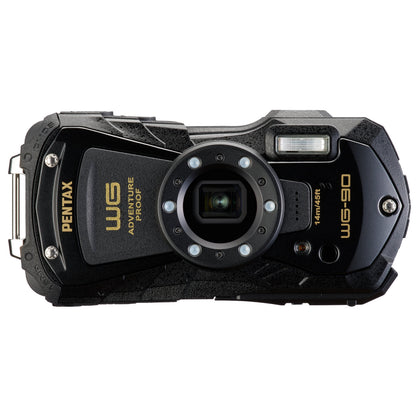 Pentax WG-90 16MP 5x Zoom Tough Compact Camera - Black