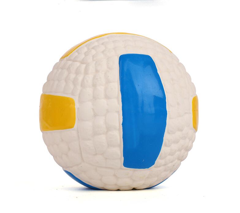 TUGME Dog toy bite-proof teeth molar latex toy ball pet interactive sound training ball pet supplies