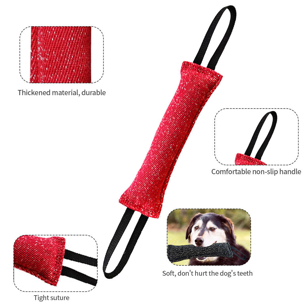 TUGME Durable Dog Bite Stick Creative Dog Tug Chew Stick For Teeth Cleaning, Ideal For Medium Breeds Stick For Interactive