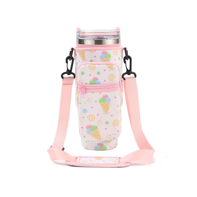 Cup Cover Car Handle Cup Cup Cover Crossbody Strap
