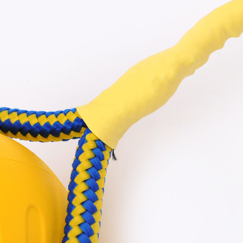 TUGME EVA Floating Pet Dog Training  Ball Puppy Bite Resistant Ball With Rope Pet Training Ball Chew Toys For Pet Supplies
