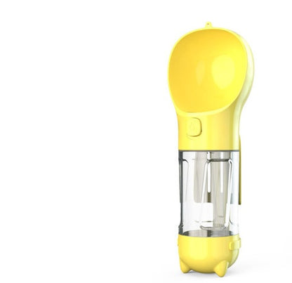 4 in 1 Pet Multi-functional Water Bottle Capacity: 300ml - 500ml