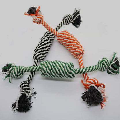 Pet cotton rope toy molar bite rope
