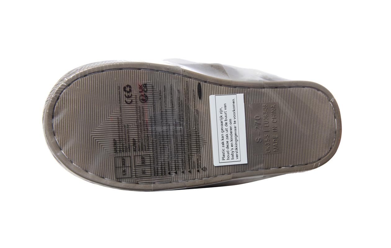 Womens Slipper Memory Foam Fluffy Slip-on House Suede Fur Lined/Anti-Skid Sole, Indoor & Outdoor
