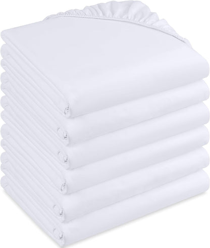 Utopia Bedding Fitted Sheet Double, White - Deep Pocket 14 inch (35 cm) - Easy Care - OEKO-TEX Certified - Soft Brushed Microfibre Fabric - Shrinkage and Fade Resistant - Bottom Sheet