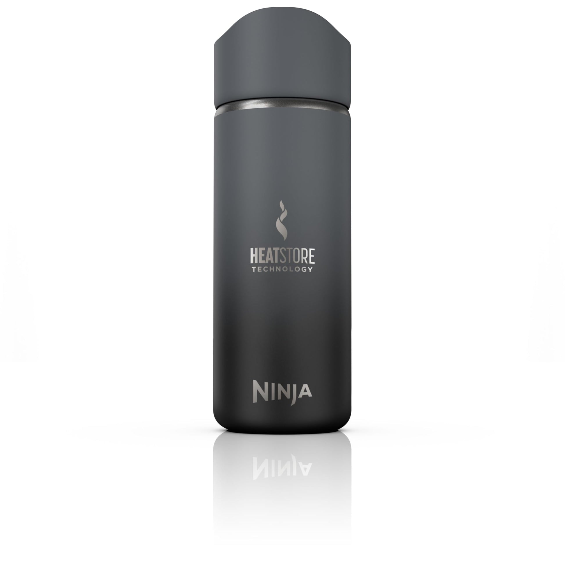 Ninja Thirsti Water Bottle and Flask 709 ML With Leak-Proof Lid, Designed For Carbonated, Hot & Cold Drinks, Ideal For Travel & Sports, Triple Insulated, Stainless Steel Bottle, Black, DW2401EUUKBK