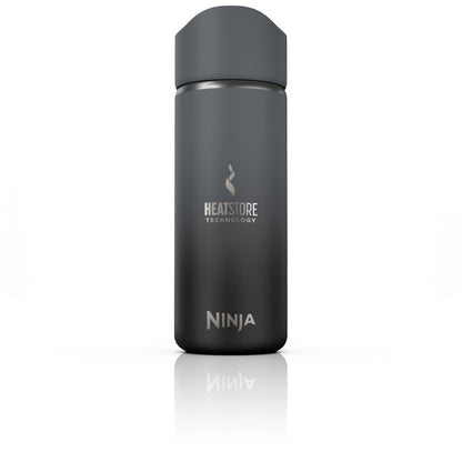Ninja Thirsti Water Bottle and Flask 709 ML With Leak-Proof Lid, Designed For Carbonated, Hot & Cold Drinks, Ideal For Travel & Sports, Triple Insulated, Stainless Steel Bottle, Black, DW2401EUUKBK